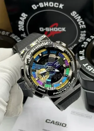 Original G-Shock Black Rubber Strap Quartz Chronograph Watch