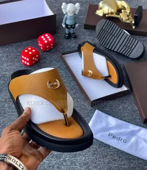 Pedro Leather Slides