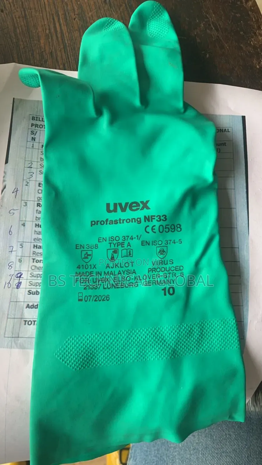 Uvex Nitrile Gloves