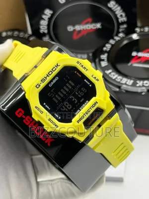Original G-Shock Yellow Rubber Strap Digital Quartz Watch