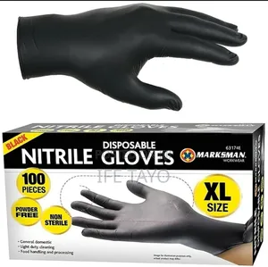 Black Latex Examination Gloves
