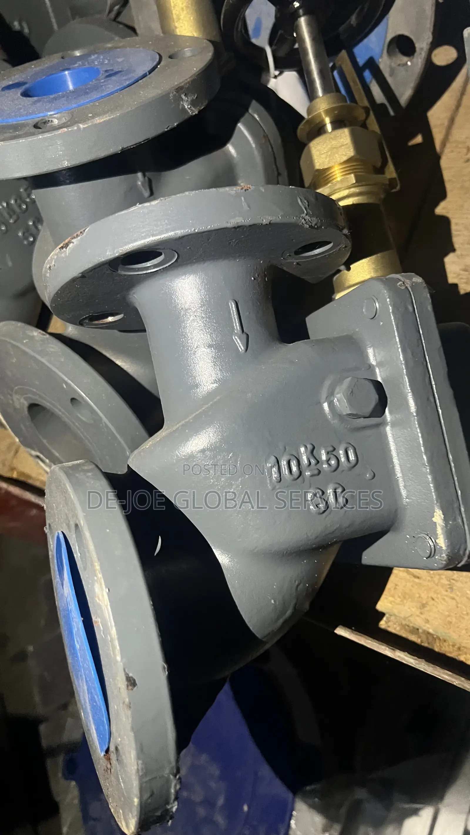 Storm Valve Angle Type, W/Handle Cast Steel 65mm
