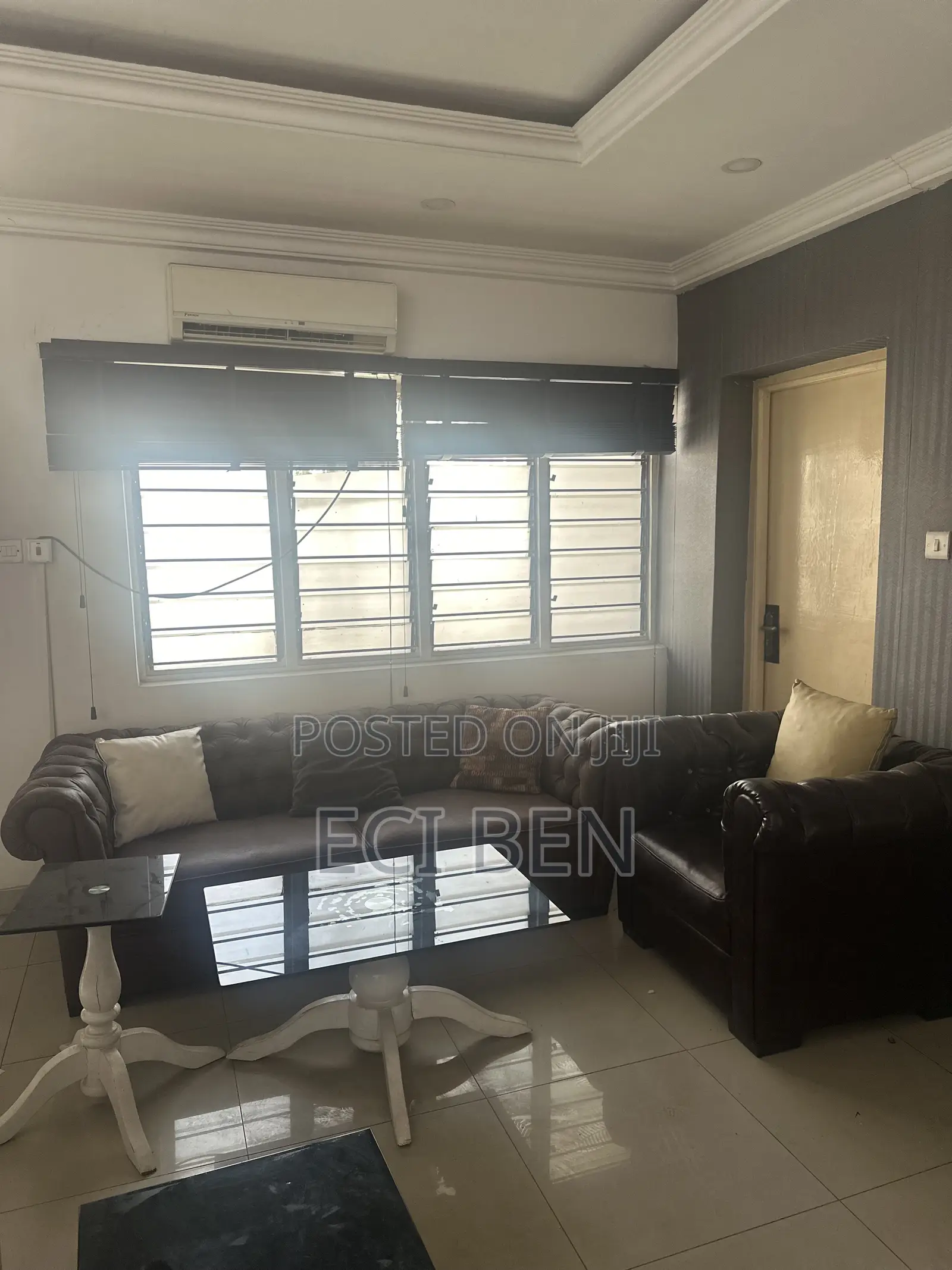 Neat Sofa Set + 5 Durable Window Blinds – Perfect Combo for Comfort