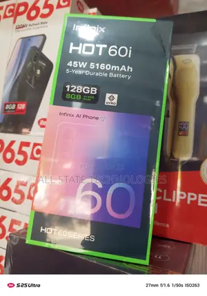 New Infinix Hot 60i 128 GB Black