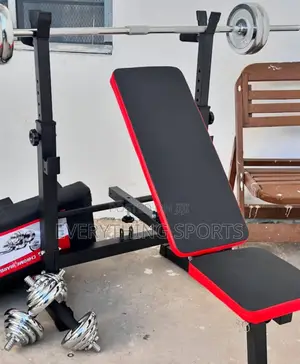 Foldable Bench and 50kg Dumbbell
