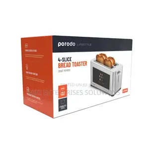 Porodo Lifestyle 4-Slice Digital Pop Up Toaster 850w - Silver​