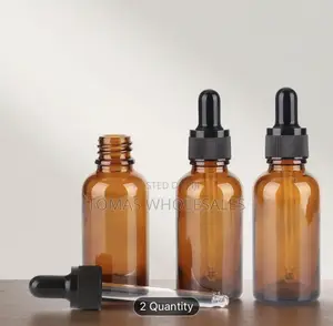 30ml Dropper Bottle for Serums, Oil - Amber Glass