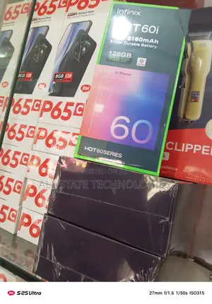 New Infinix Hot 60i 128 GB Black