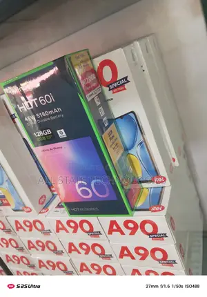 New Infinix Hot 60i 128 GB Black