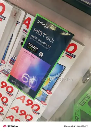 New Infinix Hot 60i 128 GB Black