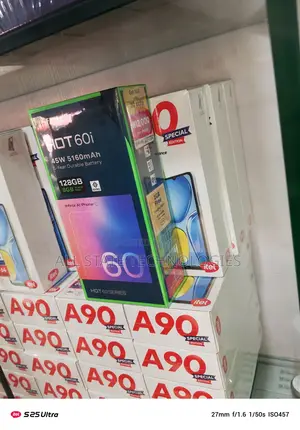 New Infinix Hot 60i 128 GB Black