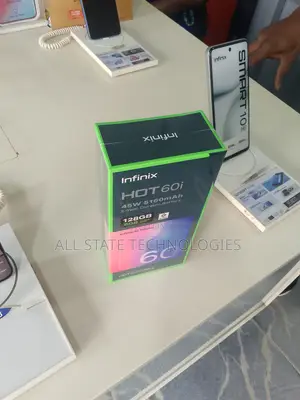 New Infinix Hot 60i 128 GB Black
