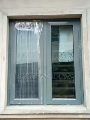 Grey Aluminum Casement Windows