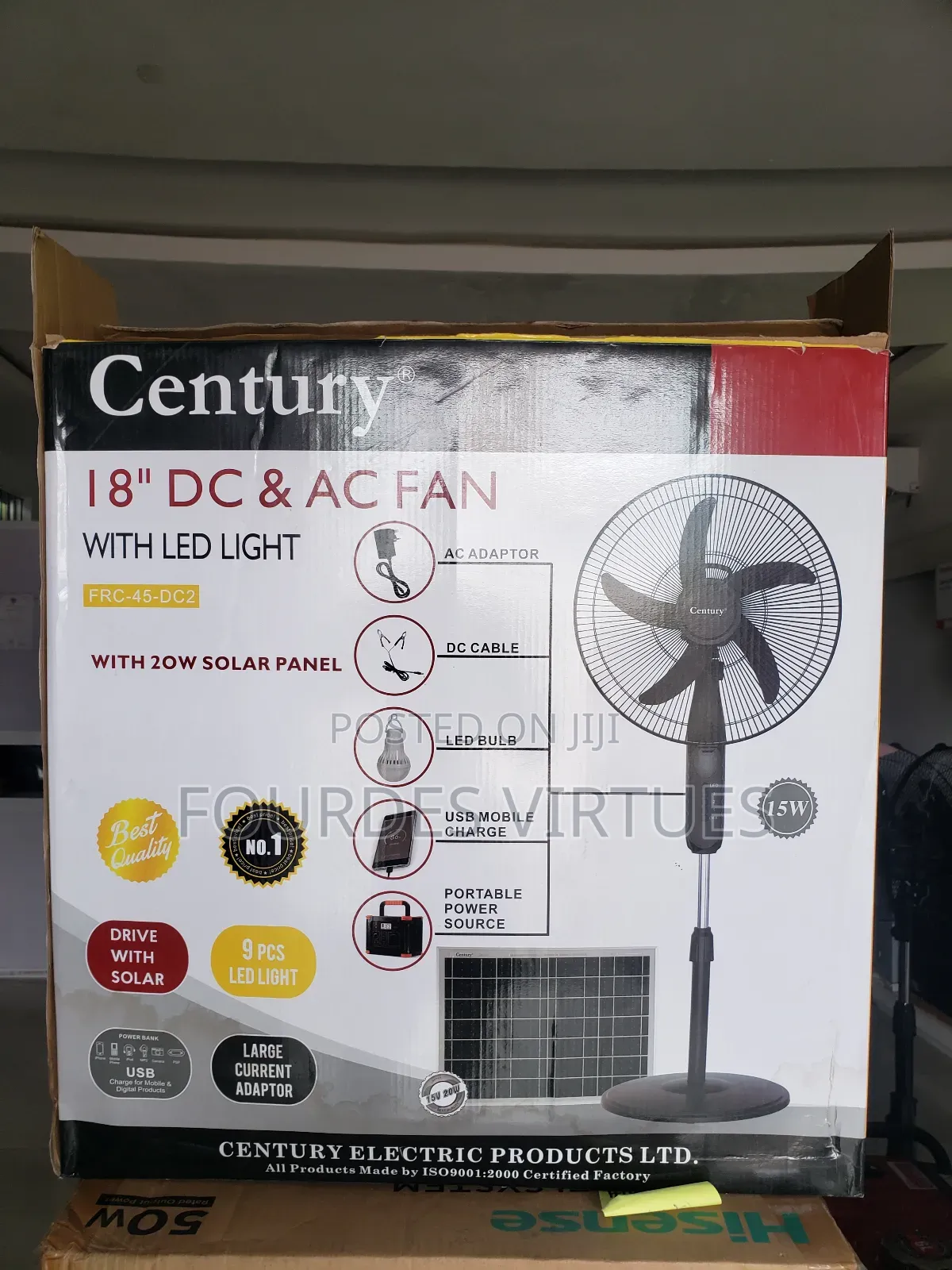 Century18" Solar Fan