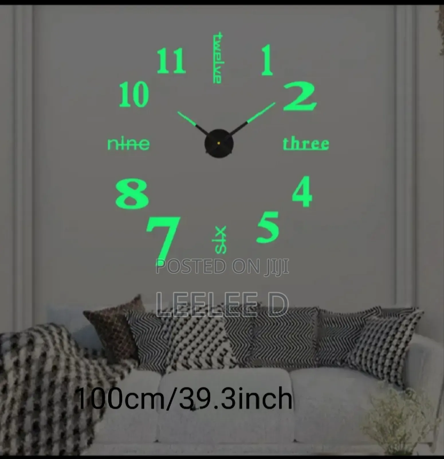 Luminous 3d Wall Clock