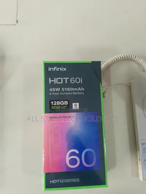 New Infinix Hot 60i 128 GB Black