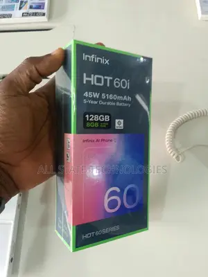 New Infinix Hot 60i 128 GB Black
