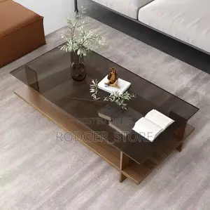 Transparent Glass Nordic Coffee Table Corner Unique Creative Standing