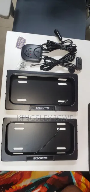 Car Plate Number Remote Sliding Cover