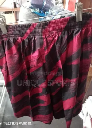 Dynamic Red Black Athletic Shorts for Your Workouts