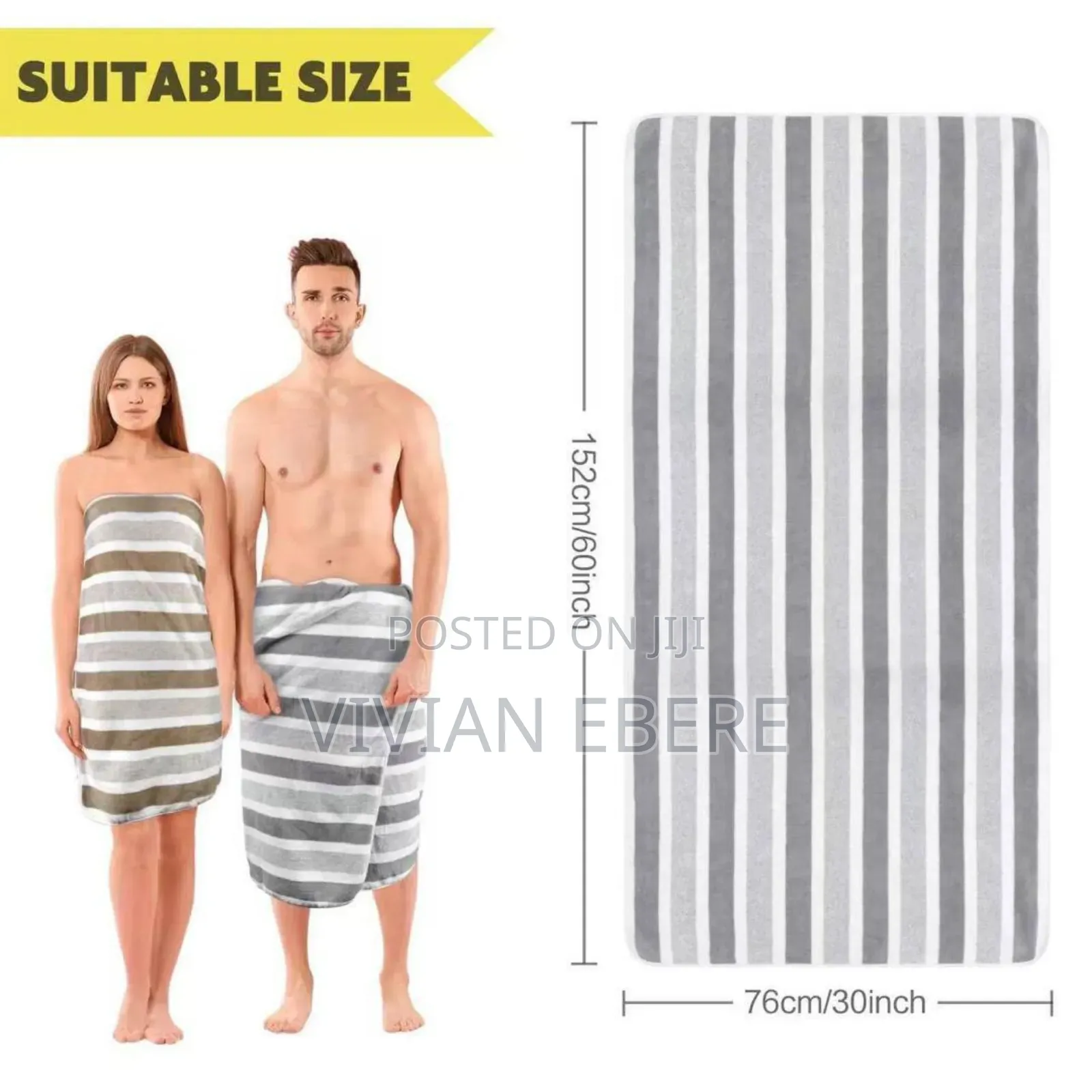 1pcs Microfiber Bath Pattern Towel