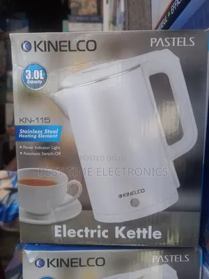 Kinelco 3.0l Electric Kettle/Jug (White)
