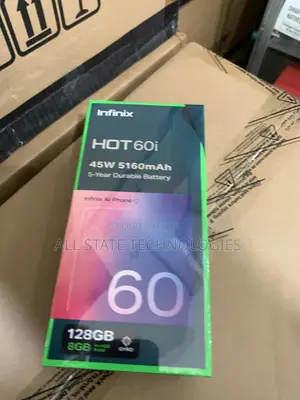 New Infinix Hot 60i 128 GB Black