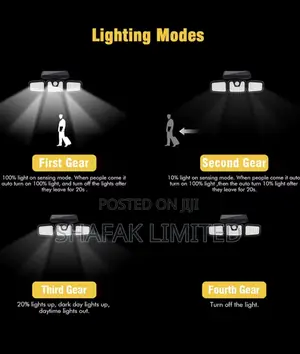 Foldable Solar Motion Sensor Wall Lamp