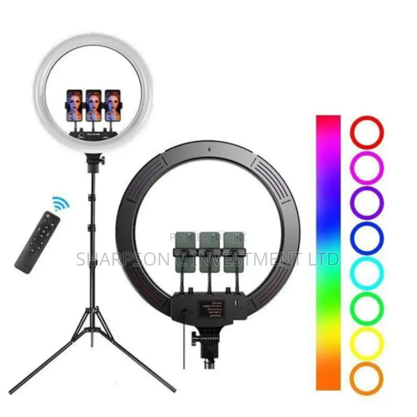 45cm RGB Ring Light 18 Inch With 7ft Tripod Stand for Phone Camera