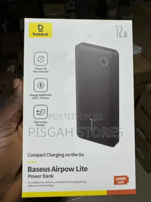 Baseus Airpow Lite 1000mah 12w Powerbank - Available in White Black