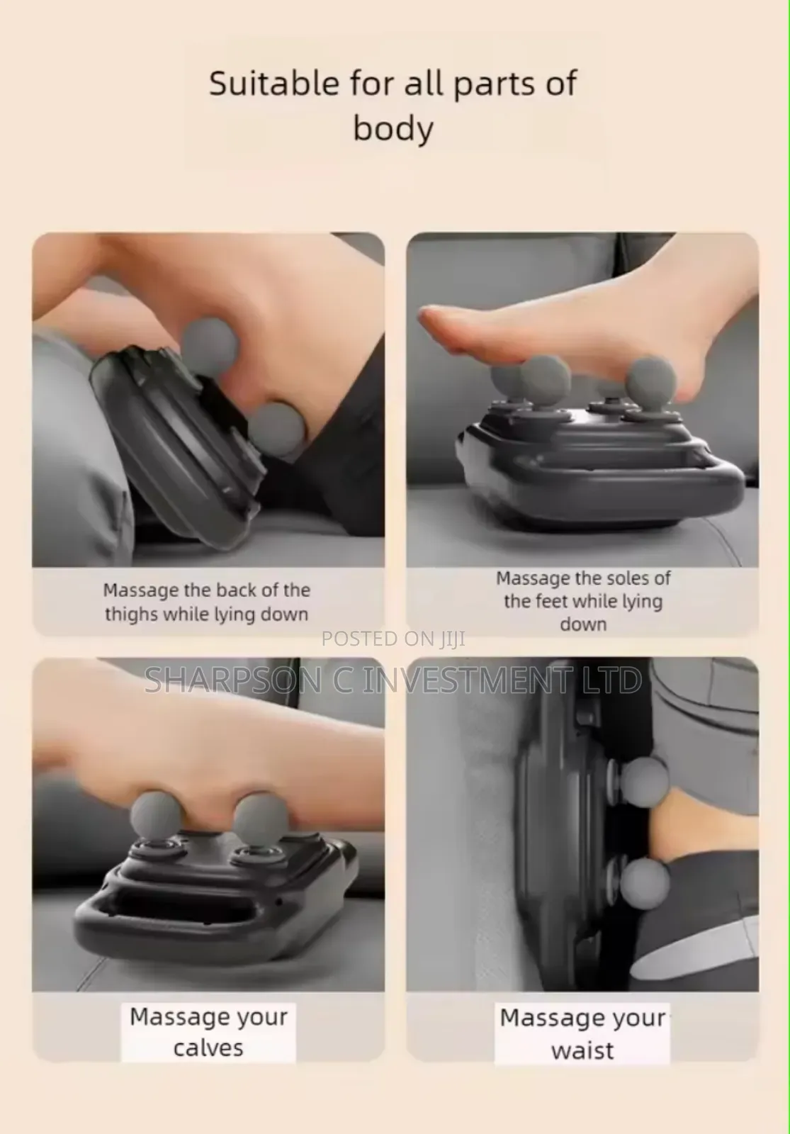 Handheld Four Heads Massage Gun Deep Tissue Percussion Massager Gun