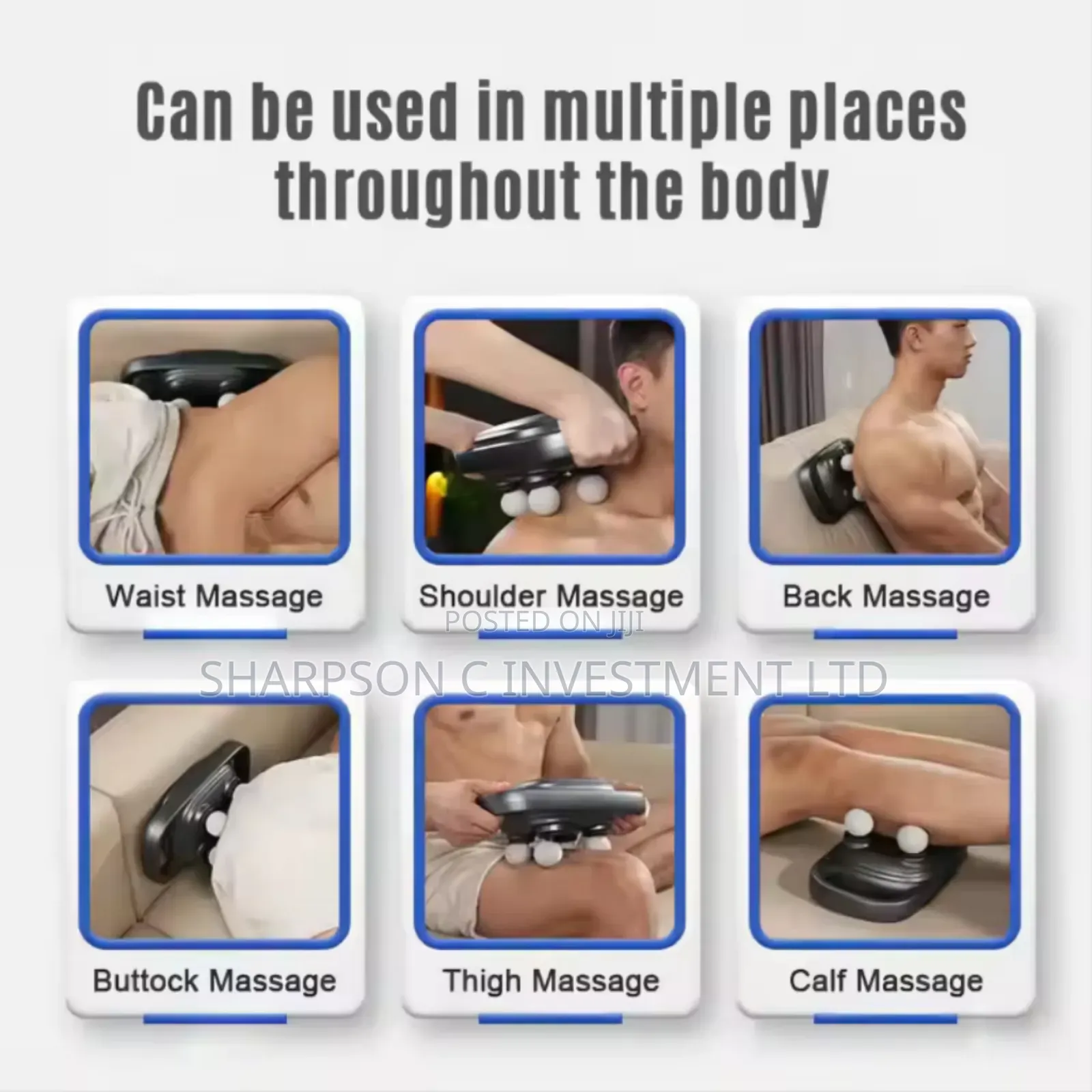 Handheld Four Heads Massage Gun Deep Tissue Percussion Massager Gun