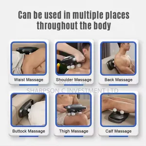 Handheld Four Heads Massage Gun Deep Tissue Percussion Massager Gun