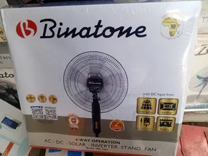 Binatone Ad-1601 Ac-Dc-Solar Inverter Standing Fan