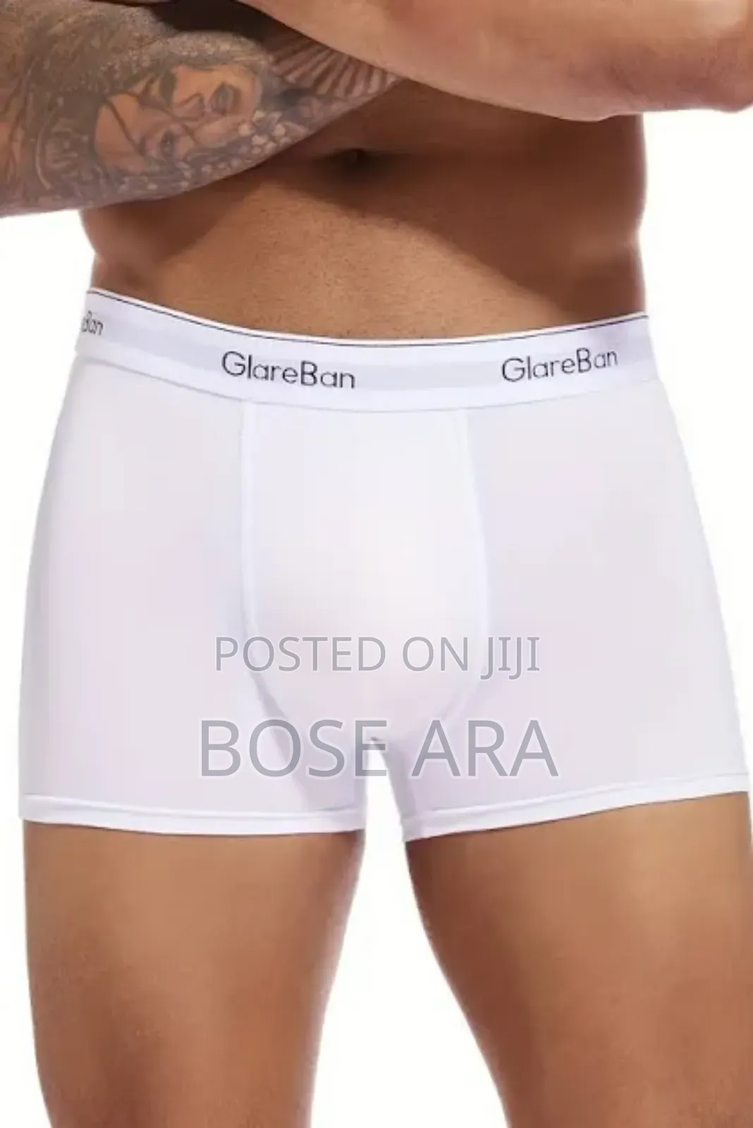 Men Cotton White Boxer 4pieces