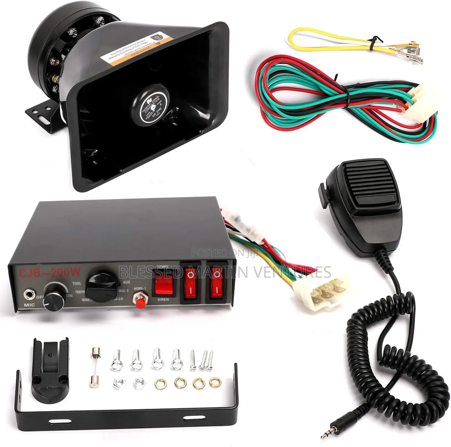 Siren, Amplifier and Speaker