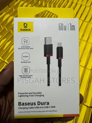 Baseus Dura Charging Cable Usb-a to Usb-C 60w