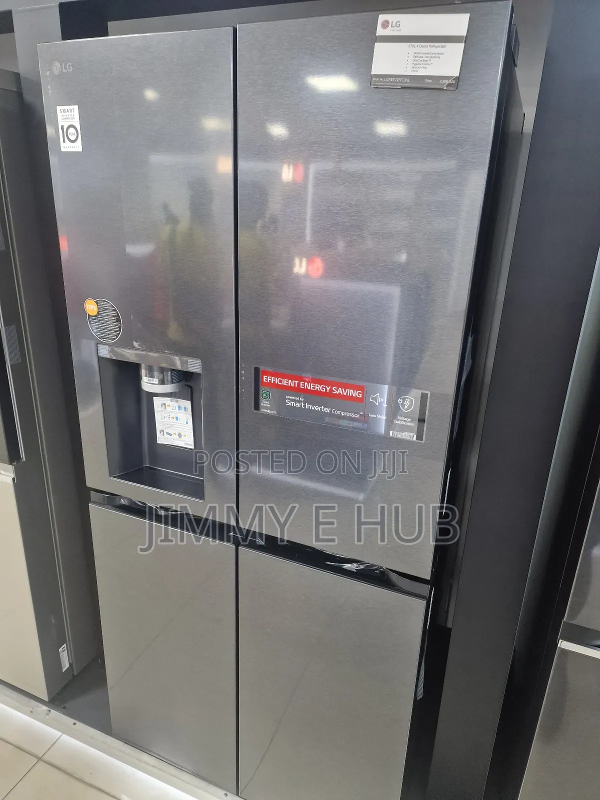 Lg 570l Side by Side Refrigerator Ref 22ffqpb