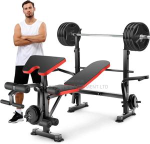 Adjustable Weight Bench Set, Workout Equipment for Home Workouts