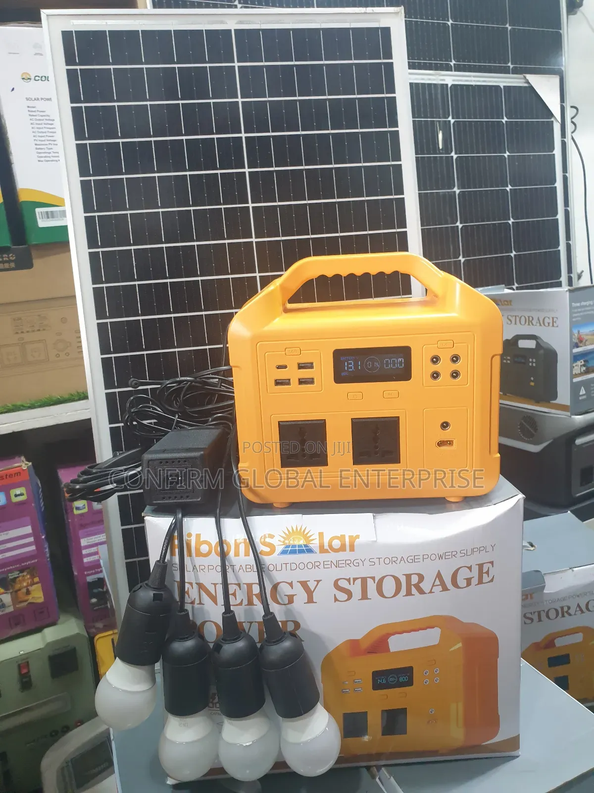 Powerful 500w Solar Generator With 100w Solar Panel