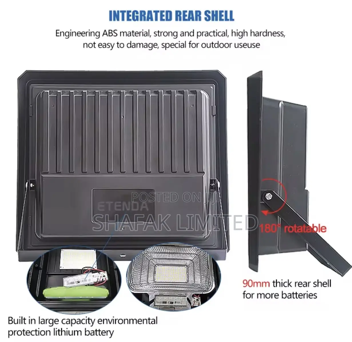 Solar Flood Light D2 400w