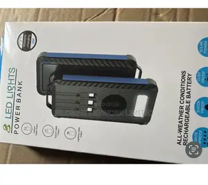 20,000 Mah Solar Power Bank With Charging Cords