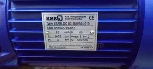 3kw Low Speed KSB Pump