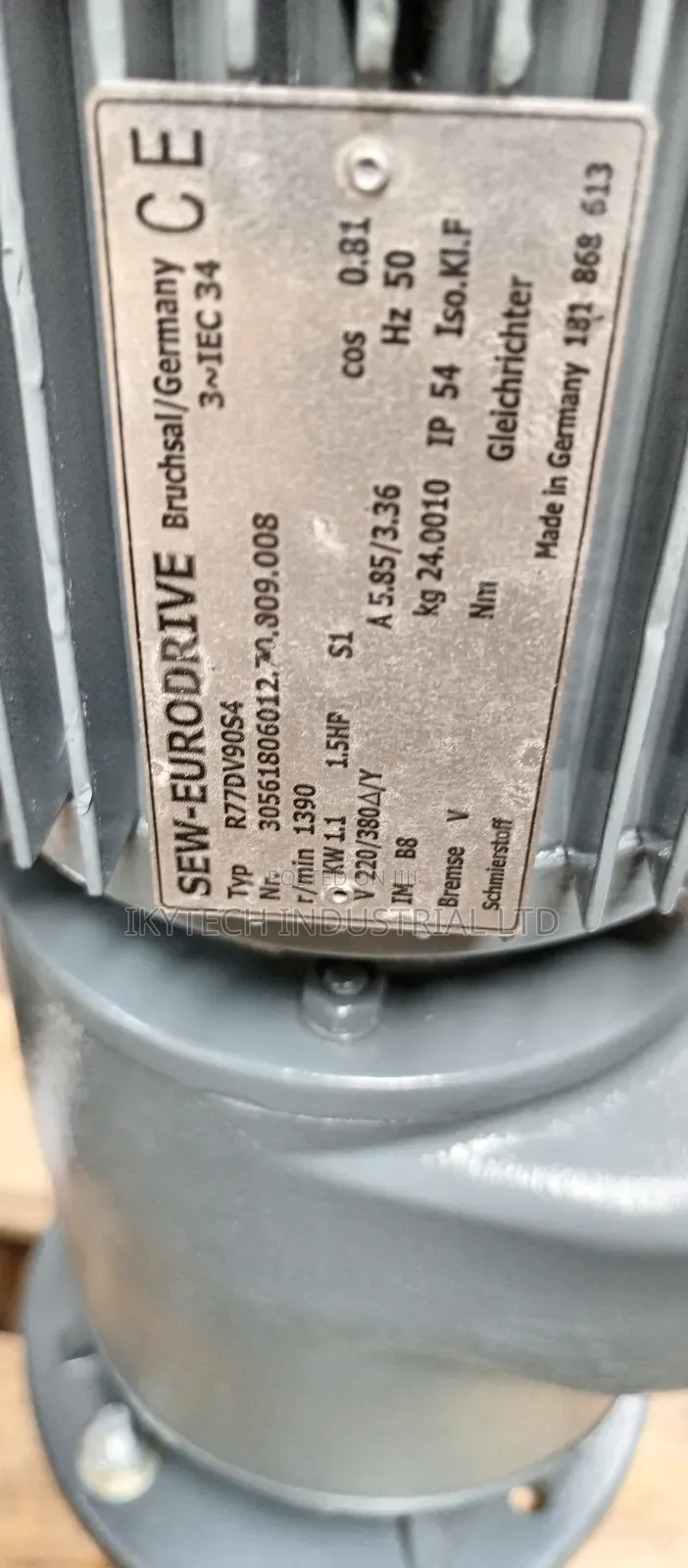 1.5kw 2hp Sew Flange Gear Motor