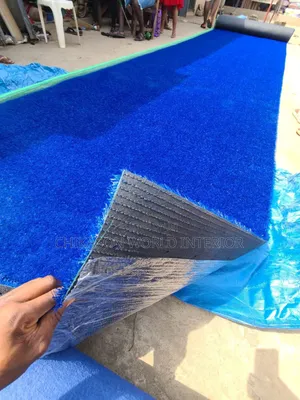 Artificial Blue  Color Grass Carpet