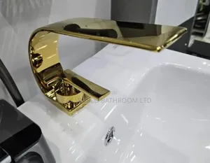 Gold Basin Mixer Tap