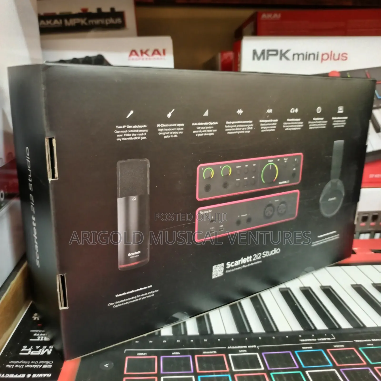 Professional Complete Studio Boundle Focusrite Scarlett 2i2 4th Gen
