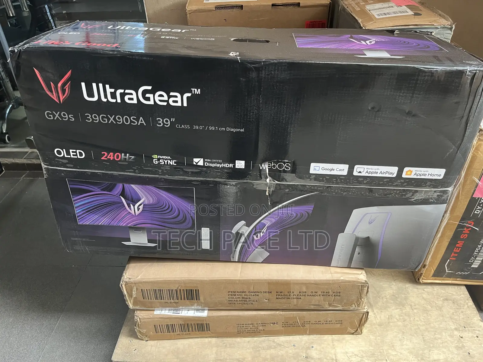 Lg Ultragear Oled Gx9s 39gx90sa Curved Gaming Monitors