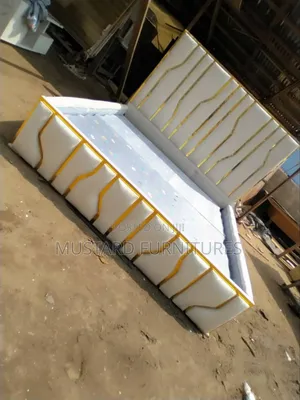 Interior Padded 6x6ft Bedframe and Ottoman