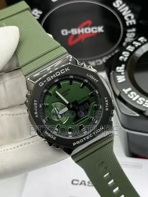 Original G-Shock Green Rubber Strap Quartz Watch
